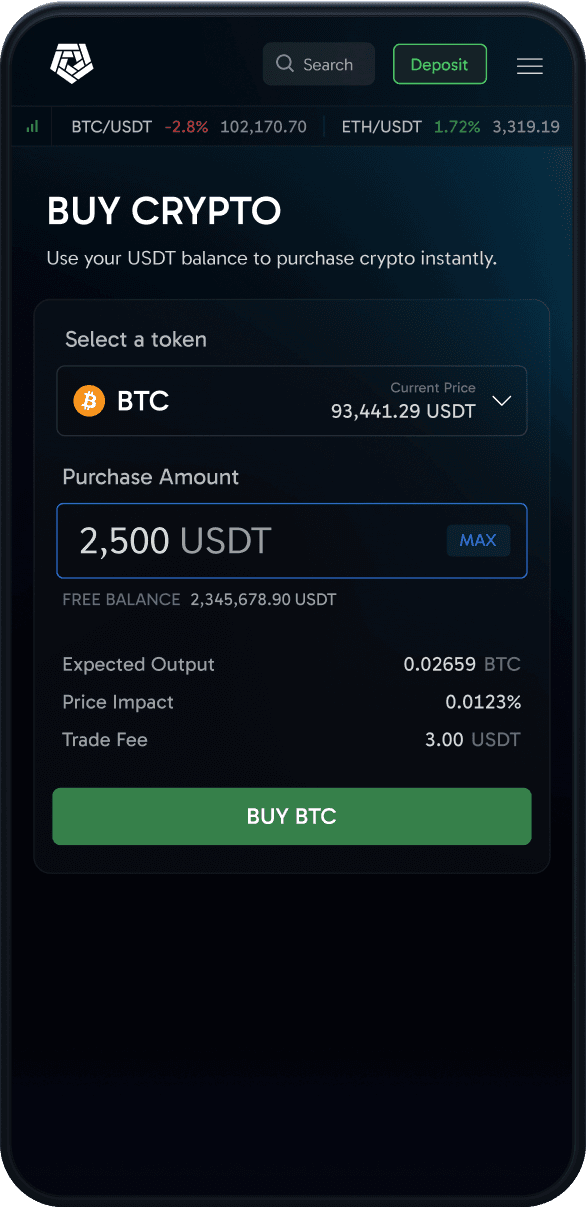 Mobile homepage demo
